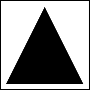 wypełniony trójkąt